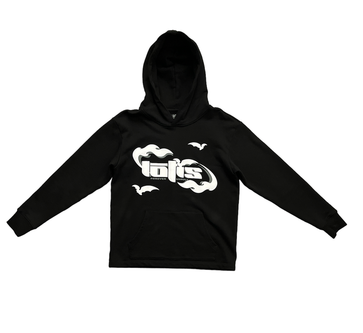 FIRE BAT HOODIE - BLACK